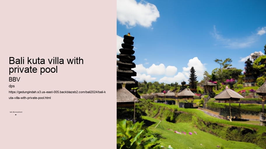 bali kuta villa with private pool