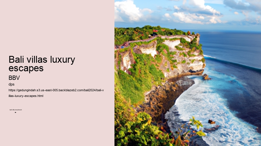 bali villas luxury escapes