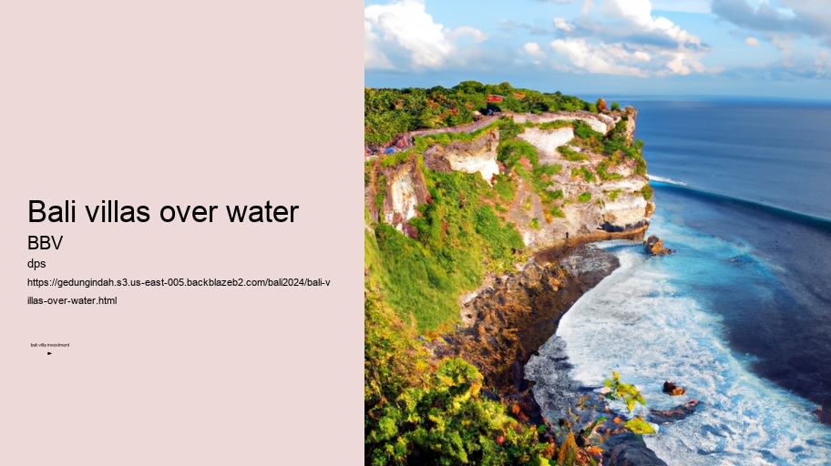 bali villas over water