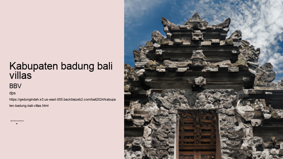 kabupaten badung bali villas