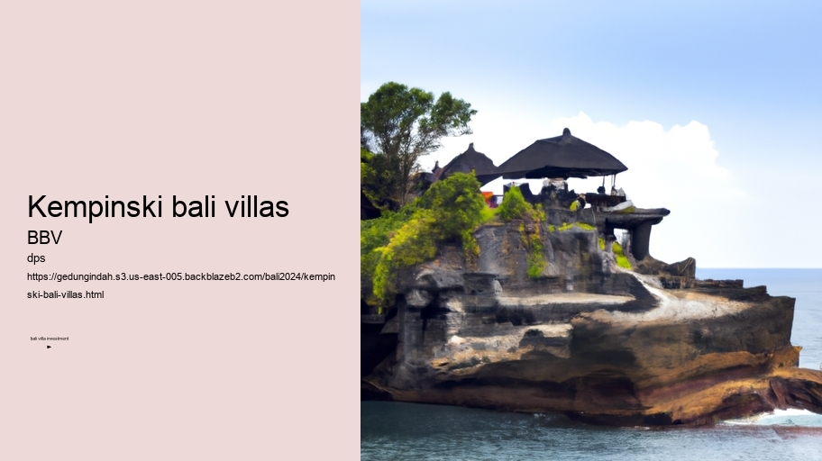 kempinski bali villas